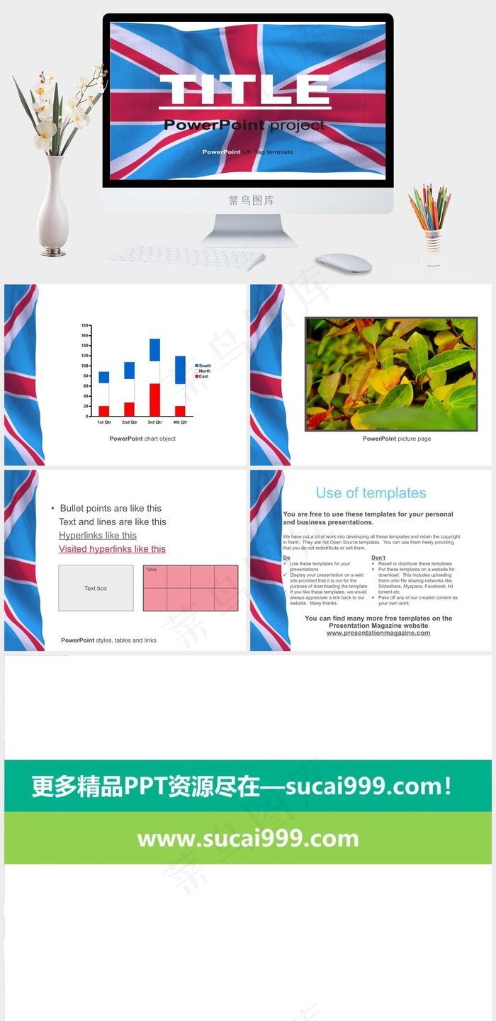 英国国旗的PowerPoint模板蓝色营销PPT模板蓝色营销PPT模板