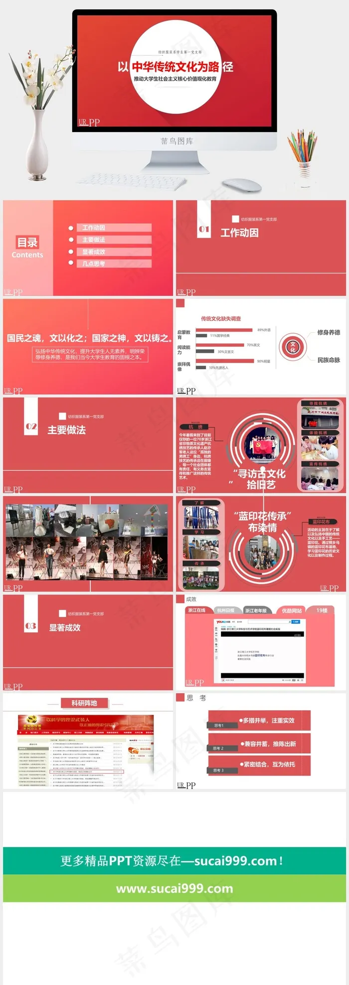 党政喜庆红论文答辩ppt模板教育*核心价值观传统文化红色营销PPT模板教育
红色营销简洁PPT模板