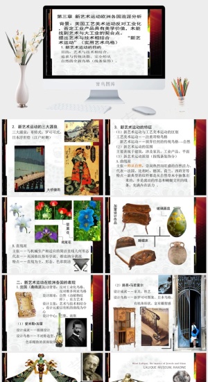 现代设计史第三章图片白色PPT模板预览图