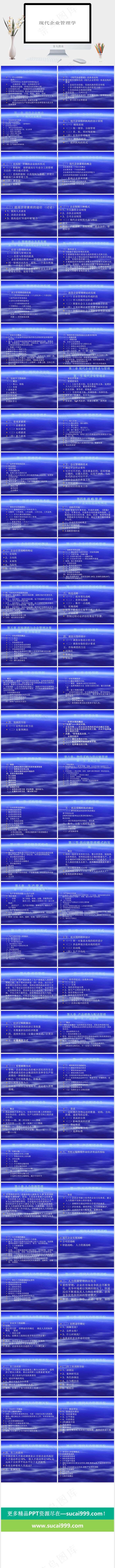 企业管理学PPT白色简洁营销PPT模板