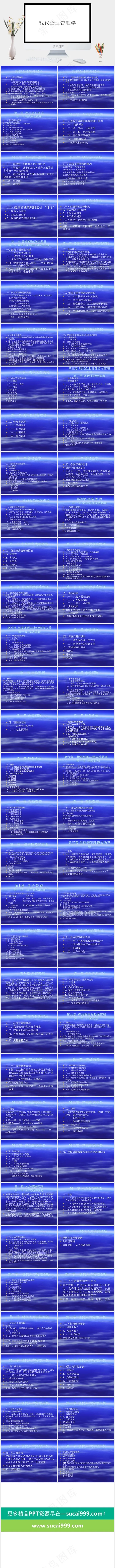 企业管理学PPT白色简洁营销PPT模板