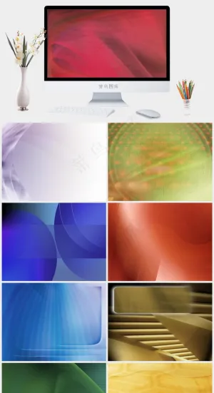 ppt背景模板图片突出简洁PPT模板预览图