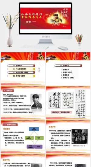 党课课件ppt模板红色豪华中国风PPT模板红色中国风豪华PPT模板
