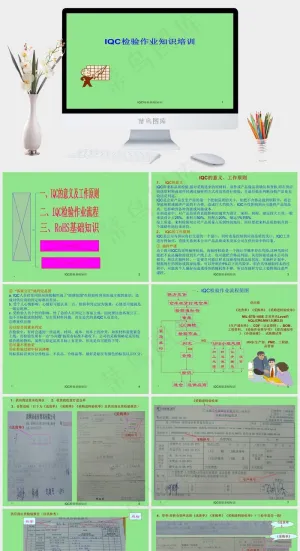 来料品质检验（IQC）知识培训培训
绿色PPT模板预览图