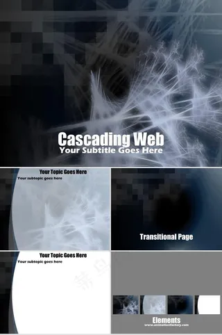 PPT设计模板下载灰色硬朗PPT模板