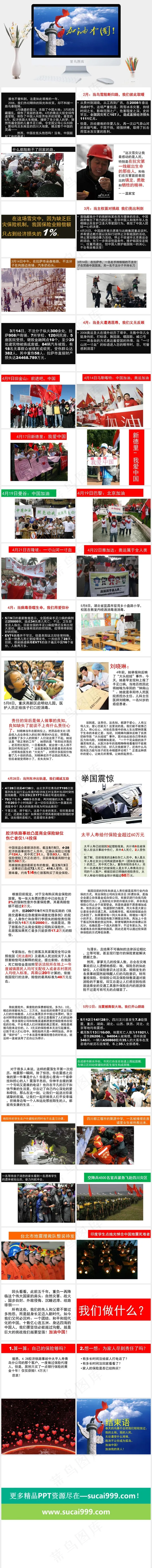 加油中国PPT模板蓝色PPT模板