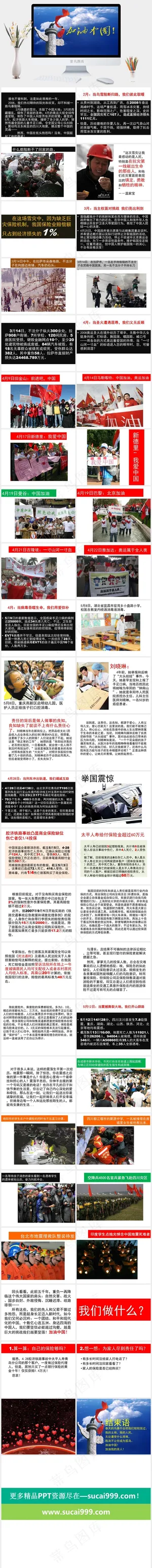 加油中国PPT模板蓝色PPT模板