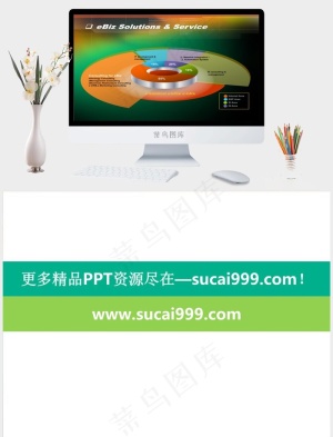 信息图表ppt设计模板绿色PPT模板预览图