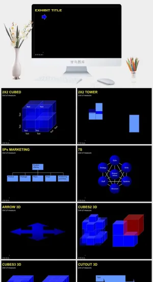 超级实用的模型、工具黑色硬朗高冷简洁PPT模板黑色硬朗高冷简洁PPT模板预览图