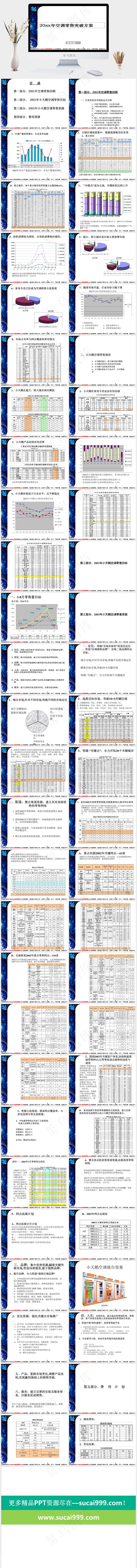 图表分析商务模板白色PPT模板