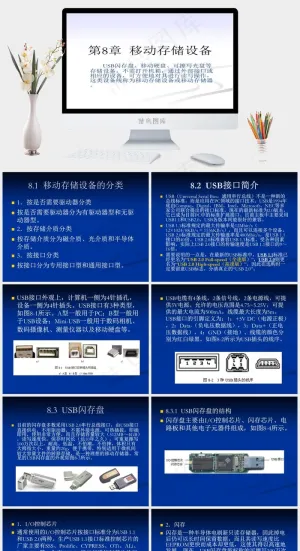 电脑企业PPT白色营销PPT模板