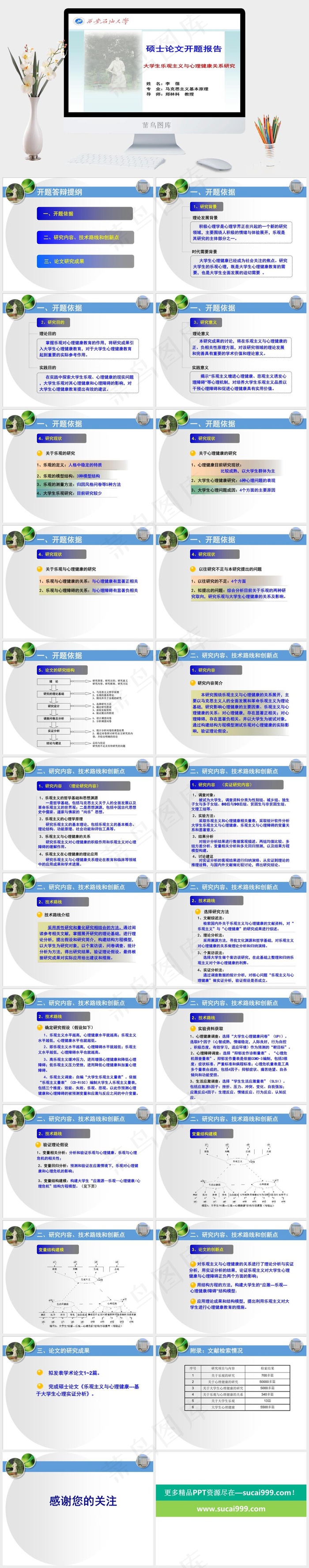 马克思主义开题报告PPT开题报告
白色标准突出PPT模板