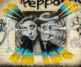 墙壁、涂鸦、彩色、街头艺术、艺术、色彩、立面、创意