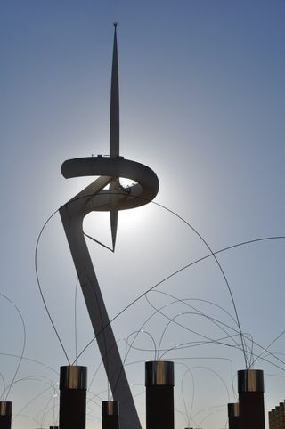 巴塞罗那，城市，天线，移动电话，加泰罗尼亚，城市，建筑，城市