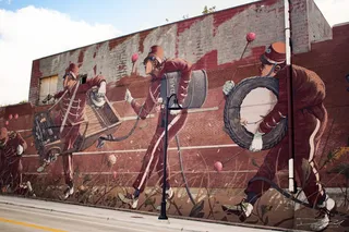 底特律，东部市场，美国，市场中的壁画，壁画，帕特·佩里，艺术与工艺，创意