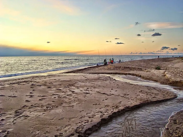 海，傍晚，海滩，日落，夏天，风景，海景，沙子