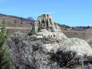 粘土，塔，约翰日，化石床，约翰日，化石床，俄勒冈州，约翰日化石床，旅游景点
