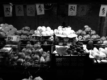 植物、水果、食品、印度德里、1779号店新营西藏殖民地、苹果、市场