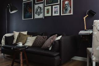 现代深色客厅设计