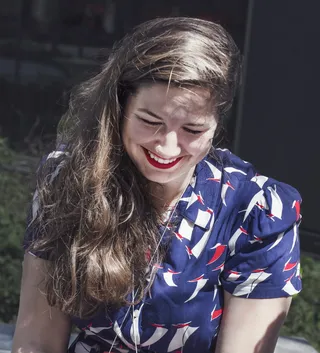 加拿大，蒙特利尔，春天，夏天，灿烂的笑容，长长的头发，快乐的女人，女人