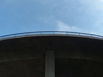 桥牌, 栏杆, 高, 道路, 曲线, 桥, 栏杆, 路, 曲线