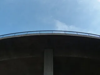 桥牌, 栏杆, 高, 道路, 曲线, 桥, 栏杆, 路, 曲线