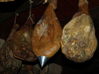 火腿、餐厅、克罗地亚、食品和饮料、悬挂、食品、新鲜度、静物