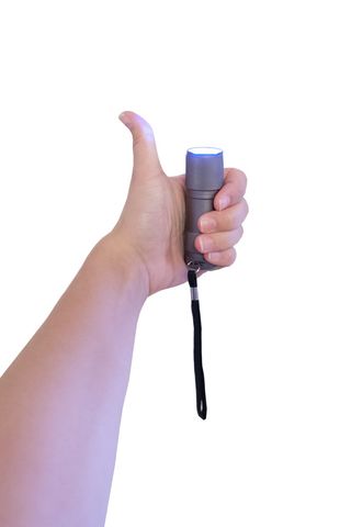 手、手电筒、拇指、灯、好的、照明、灯光、断路器