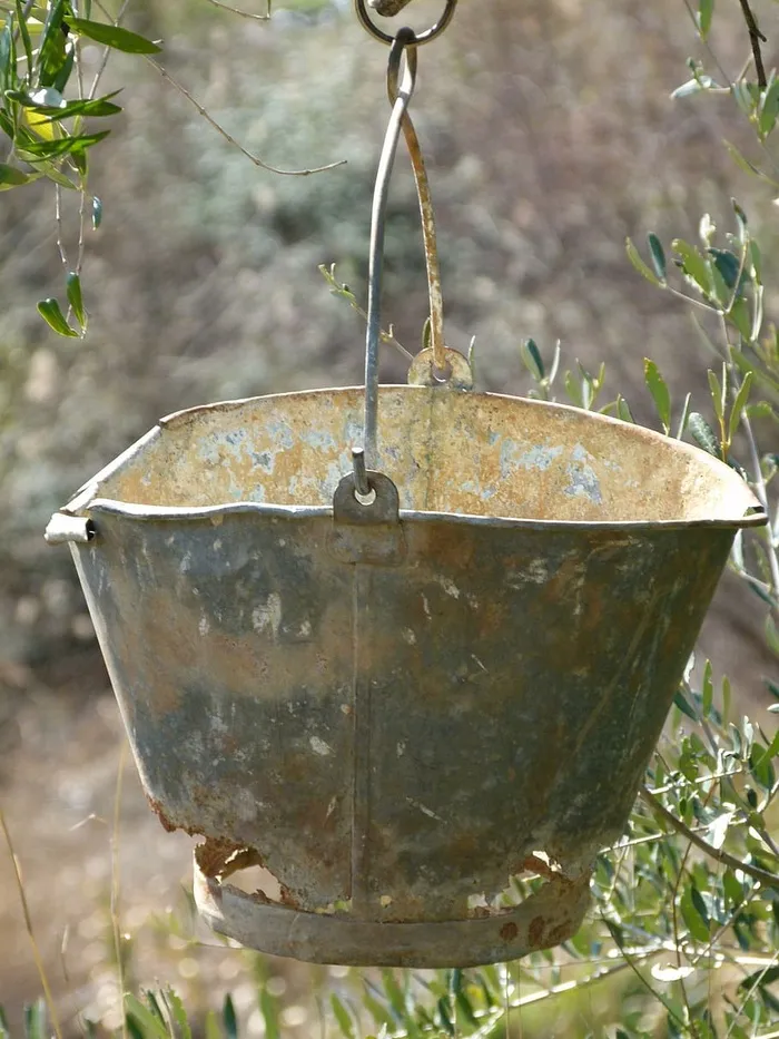 立方体、锌、旧、无聊、真空、废弃、关注前景、自然