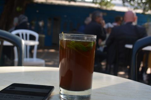 突尼斯，la marsa，互联网，薄荷茶，艺术家，放松，突尼斯，旅行
