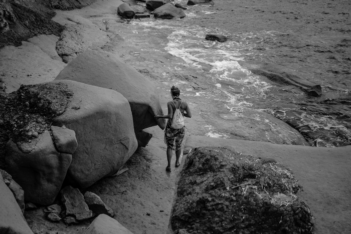 马耳他，独自一人，探索，冒险，海滩，岩石，悬崖，粘土