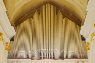 风琴，乐器，大教堂，教堂，天主教，管，室内，管风琴