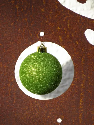 球，玻璃球，weihnachstkugel，圣诞节，绿色，无人，室内，绿色