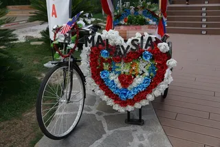 自行车，鲜花，艺术，马来西亚，自行车，交通，陆地车辆，交通方式