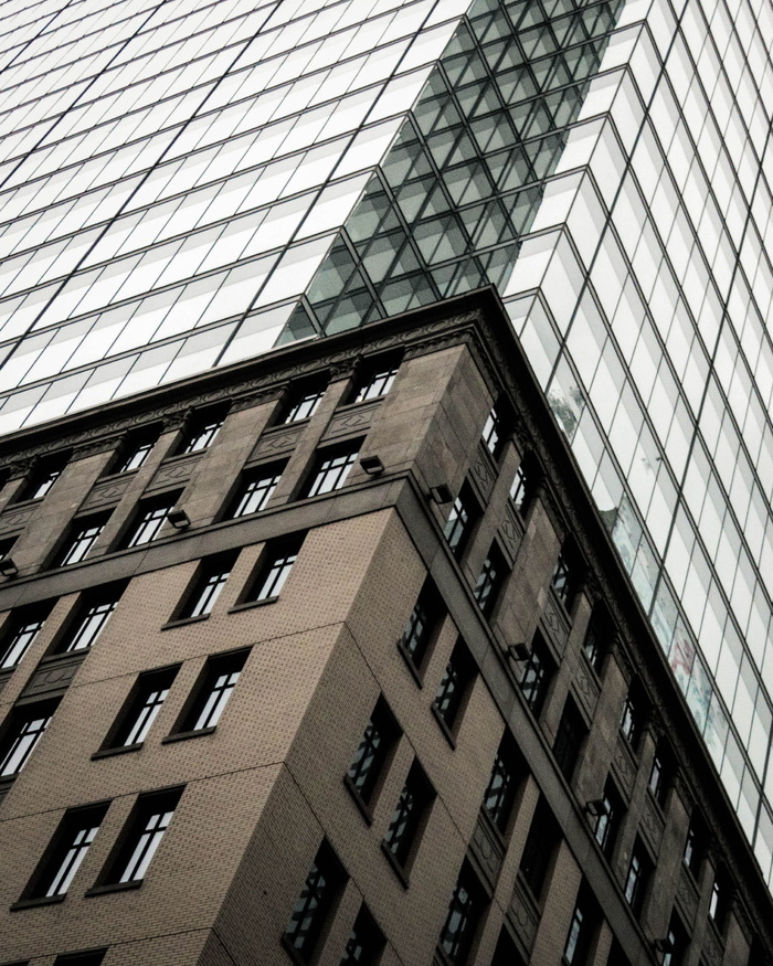 多伦多，加拿大，城市，城市，对比，阴影，混凝土，建筑