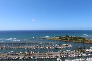 夏威夷，蓝天，大海，小船，地平线，自然，水，风景