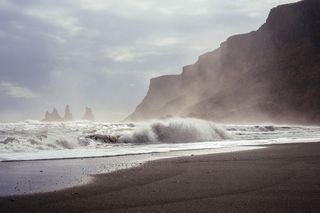 身体、水、山脉、冲浪、海浪、海岸、海洋、海滩