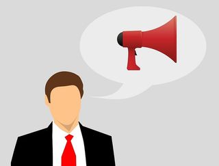 向公众宣传和宣布产品的插图。