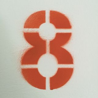 人物、绘画、墙、八、印刷、模板、无人、创意