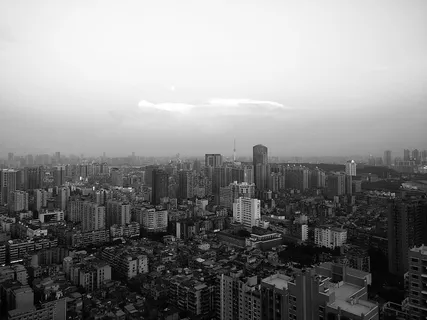 城市，武汉，黑，白，建筑外观，建筑，建筑结构，城市景观