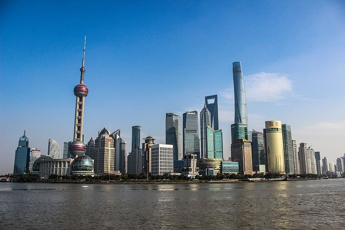 中国，外滩，天际线，天际线，珍珠塔，上海，塔，景观