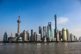 中国，外滩，天际线，天际线，珍珠塔，上海，塔，景观