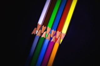 各色，削尖，彩色笔，钢笔，彩色铅笔，彩色铅笔，彩色，多色