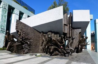 纪念碑，波兰，华沙，表达，交流，象征，纪念，和平