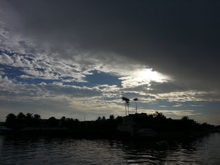 天，海，风景，日落，云-天，水，树，植物