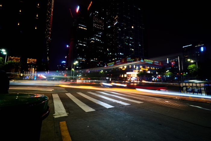 沥青、柏油路、道路、大都市、建筑、城镇、城市、城市