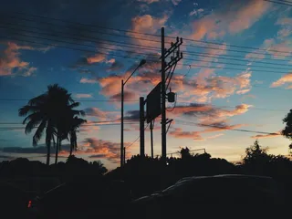 菲律宾，cainta，rizal，城市，街道，日落，天空，云天