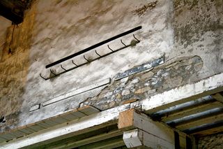 法国，阿尔勒，墙，废弃，木材，工业，工厂，荒地