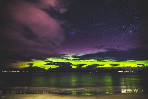 极光、南极、天文、夜晚、塔斯马尼亚、天空、水、自然之美 极光、南极、天文、夜晚、塔斯马尼亚、天空、水、自然之美