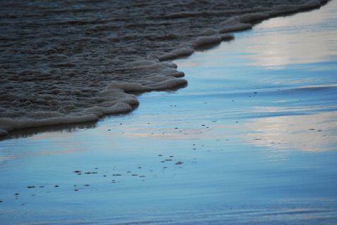 波兰、巴特、海洋、海滩、沙滩、冲浪、水、自然
